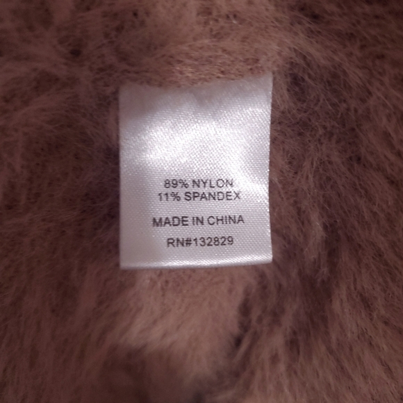 HOUSE of Harlow 1960 x Revolve Alicia Fuzzy Knit Crewneck Tan Sweater Sz M Cozy - Picture 12 of 13